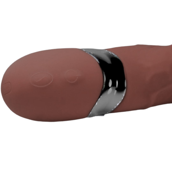 Estimulador de Ponto G e Clitóris Marrom 7 Vibrações - USB - Image 6