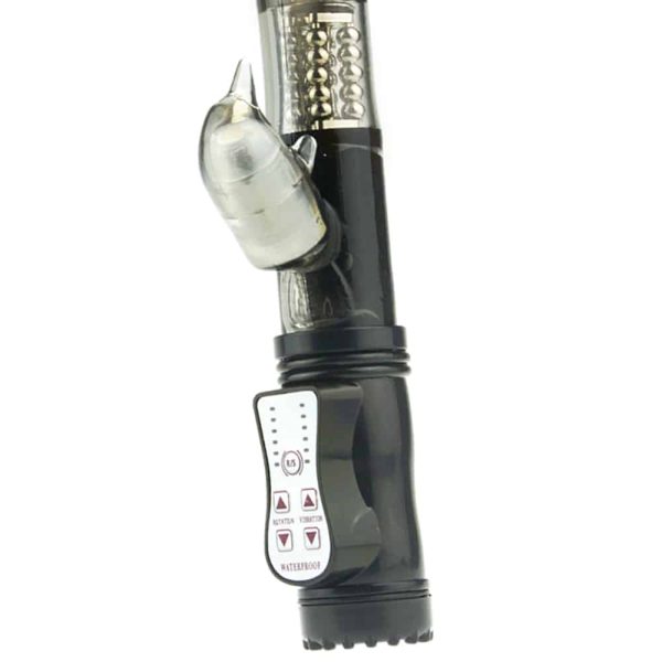 Vibrador Rotativo Ponto G em Jelly Preto com 12 Velocidades - Image 3