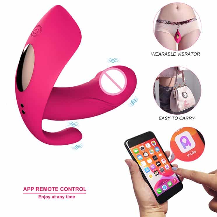 Vibrador Tripa Estimulação Comando por APP Recarregável - Imagem 2