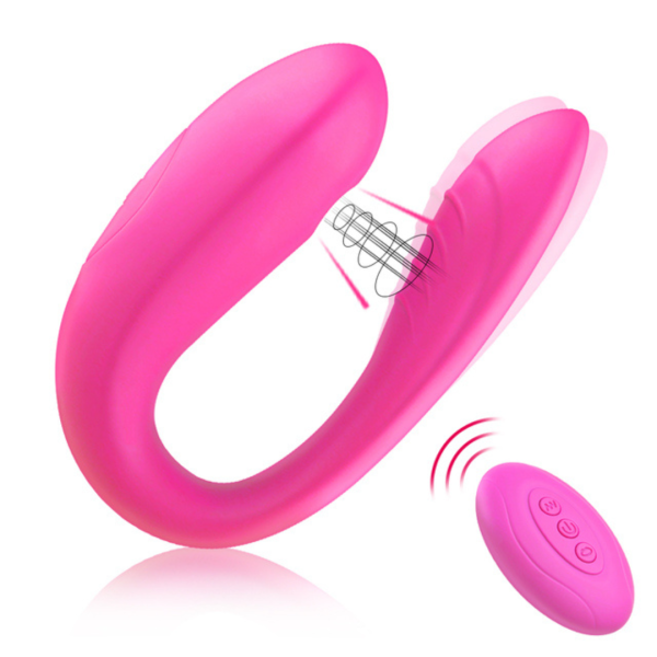 Vibrador de Casal Com 10 Vibrações e Sucção Recarregável - Image 8