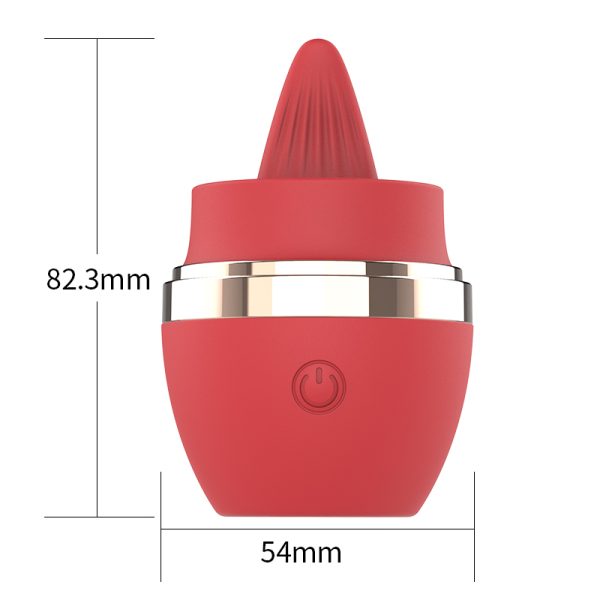 Vibrador Estimulador de Clitóris Egg Silicone Macio Vermelho 10 Vibrações - Image 2