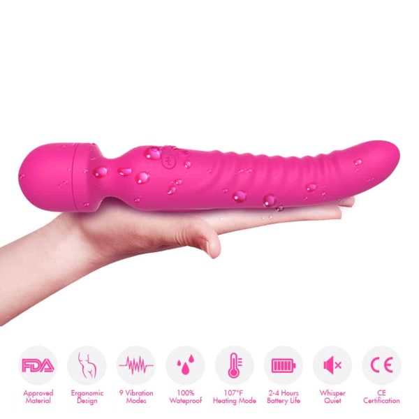 Vibrador Varinha Ponto G Com Aquecimento 10 Vibração - USB - Image 2