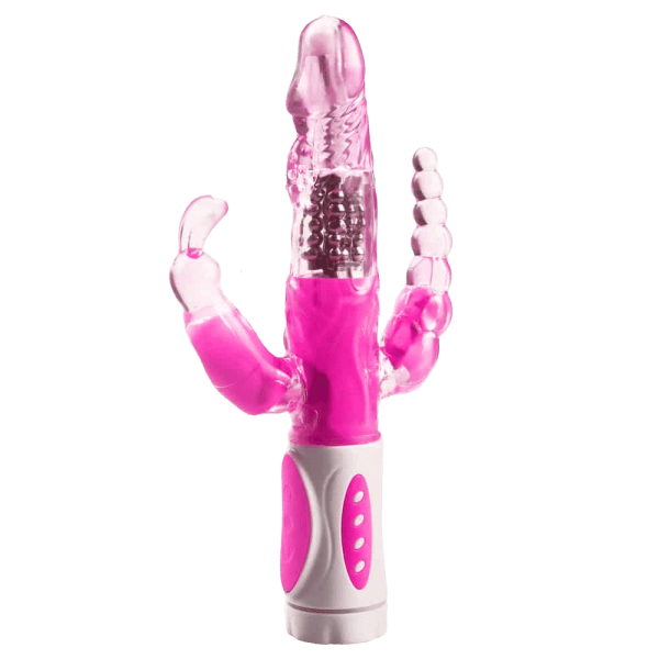 Vibrador Rabbit Rotativo Vibração Triplo 12 Vibração á Pilha - Image 4