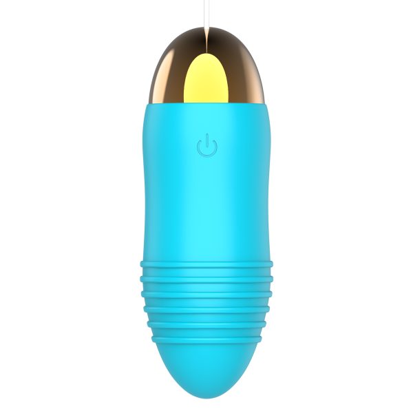 Vibrador Bullet Egg Azul Portátil Com Aplicativo 9 Vibrações - Image 4