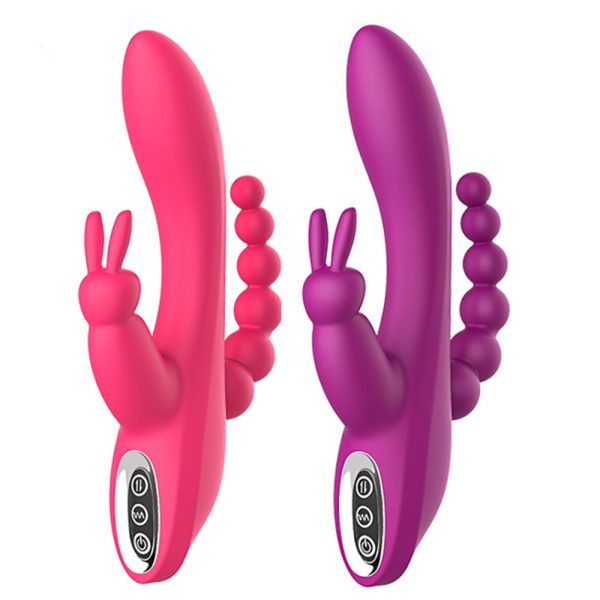 Vibrador Triplo 3 em 1 com 10 Modos de Vibração Recarregavel - Image 5