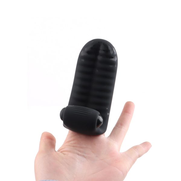 Vibrador Dedeira com Estimulador Clitoriano Bullet a Pilha - Image 3
