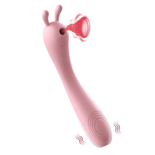 Vibrador e Sugador Coelhinho de 12 Velocidades Recarregável - Image 5