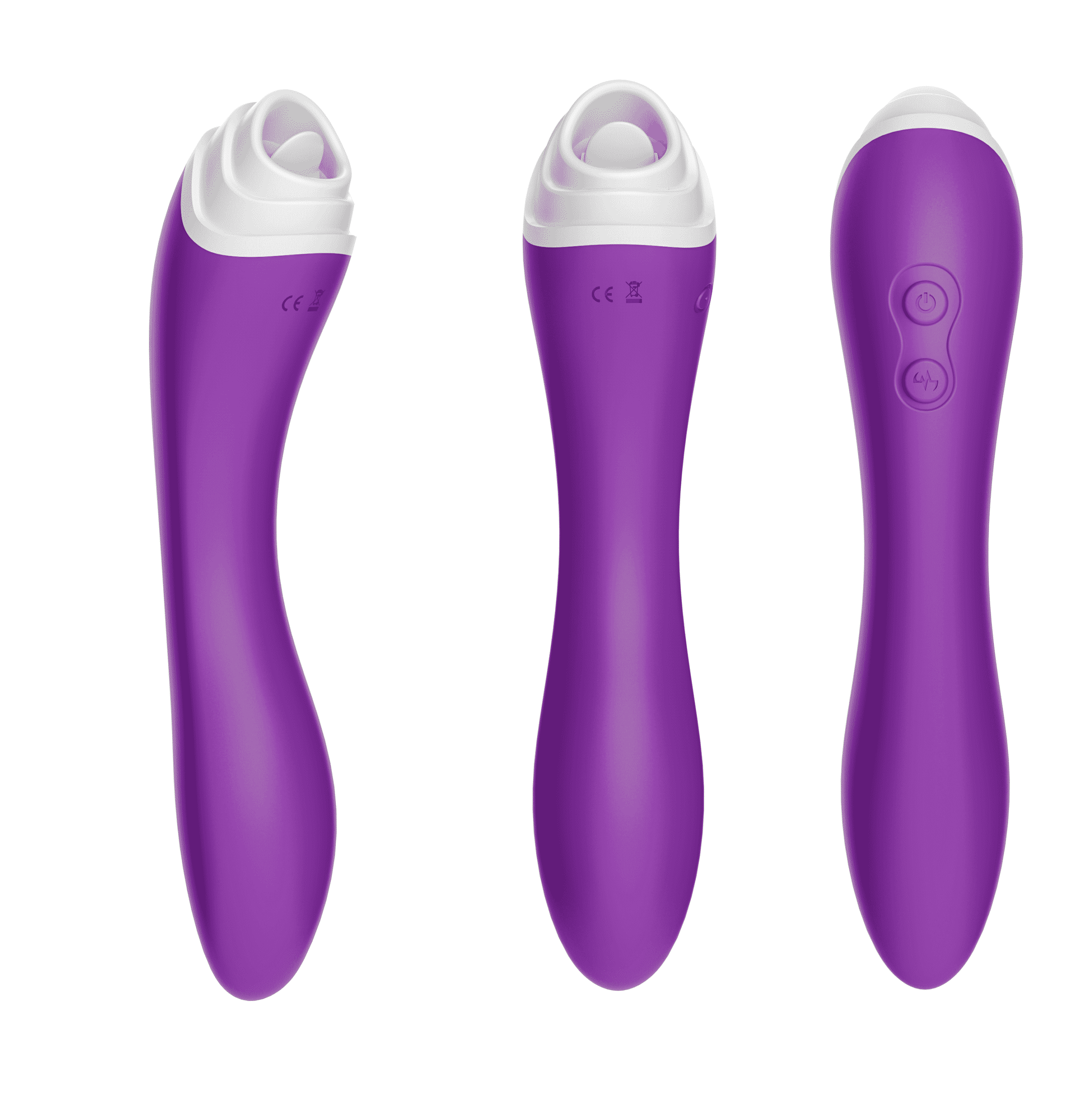 Vibrador Ponto G e Com Língua Estimuladora Recarregável USB - Imagem 4