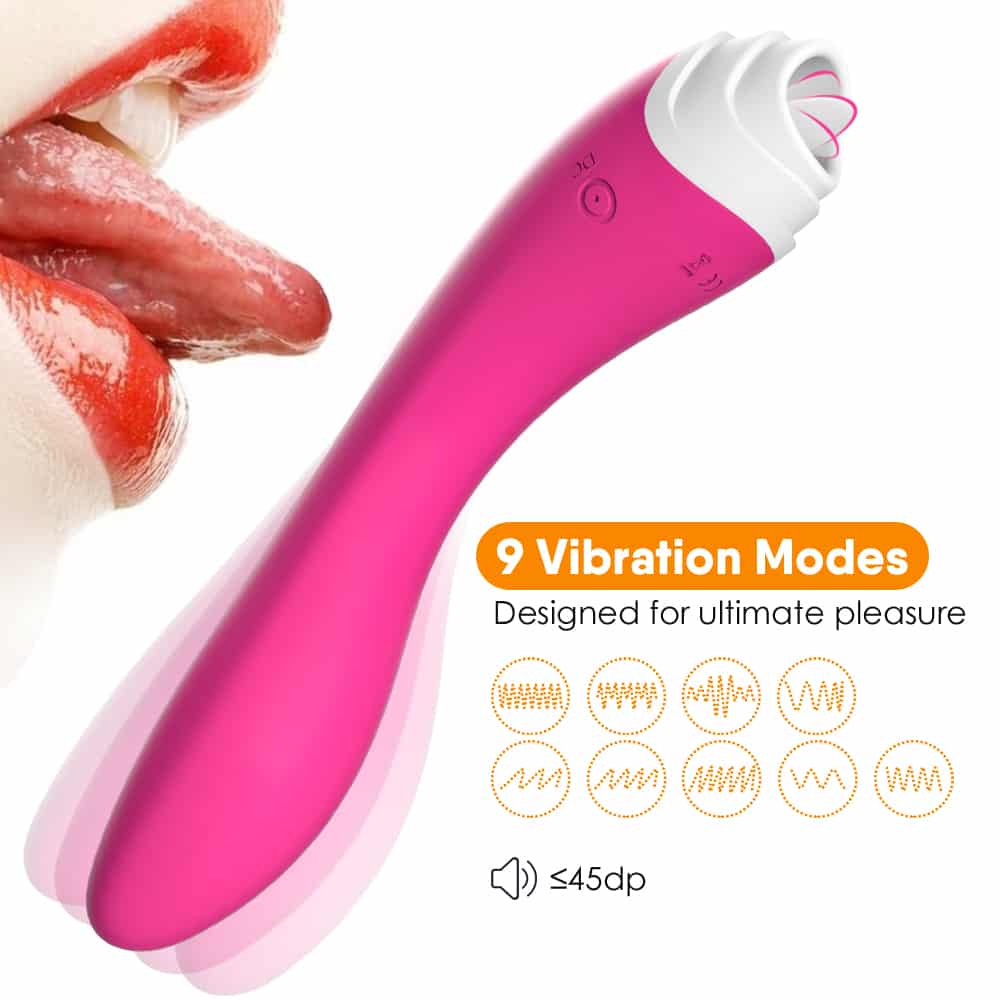 Vibrador Ponto G e Com Língua Estimuladora Recarregável USB - Imagem 2