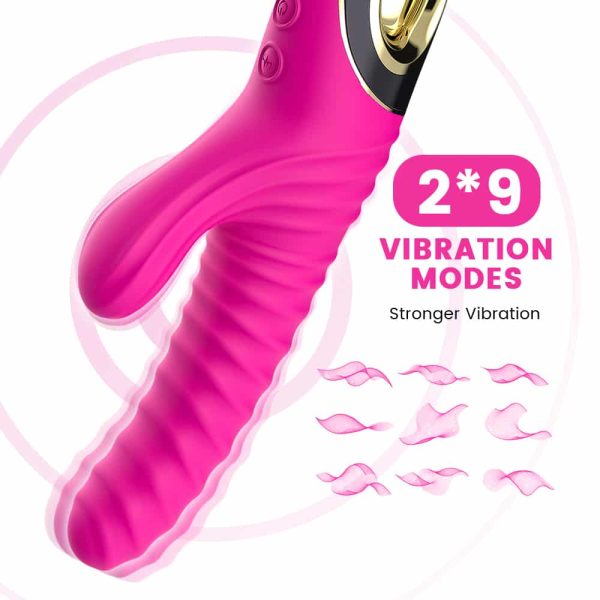 Vibrador Ponto G e Estimulador Clitoriano Com Motor Duplo - Image 3