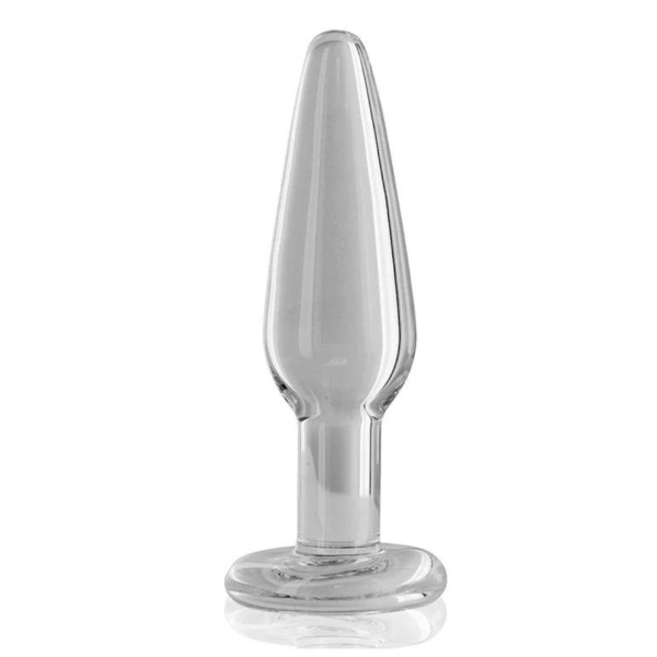 Plug Penetrador Anal Em Vidro Translucido Médio 12,5 x 3,4 Cm - Image 4