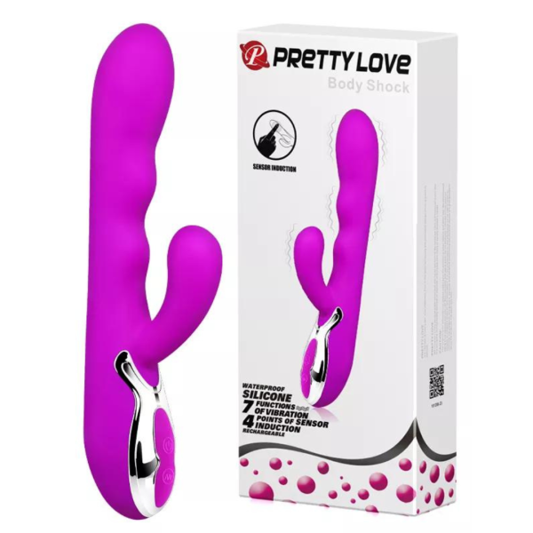 Vibrador com Dupla Estimulação 7 Vibrações Recarregável