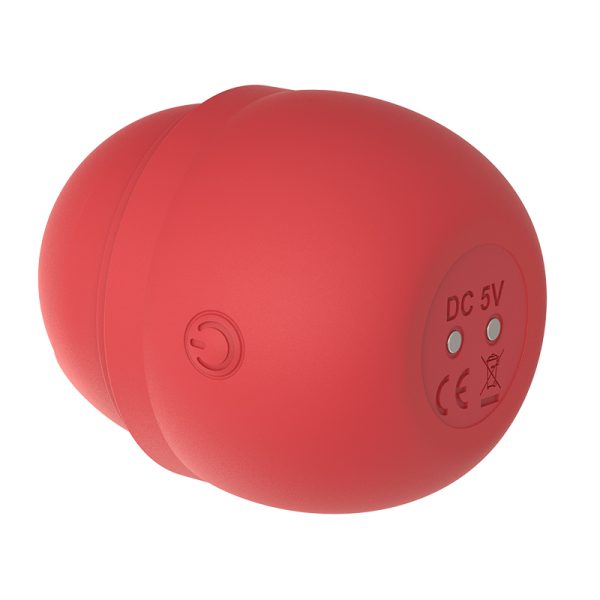 Vibrador Estimulador de Clitóris Pulsador Egg Vermelho 5 Vibrações - Image 2