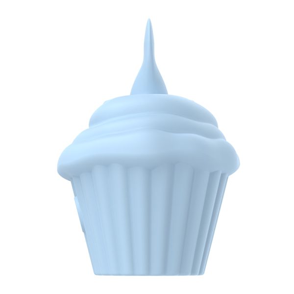 Vibrador Estimulador de Clitóris CupCake Azul com Língua - Image 8