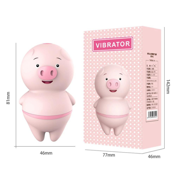 Vibrador Porquinho Com Língua Massageadora 6 Vibrações - USB - Image 7