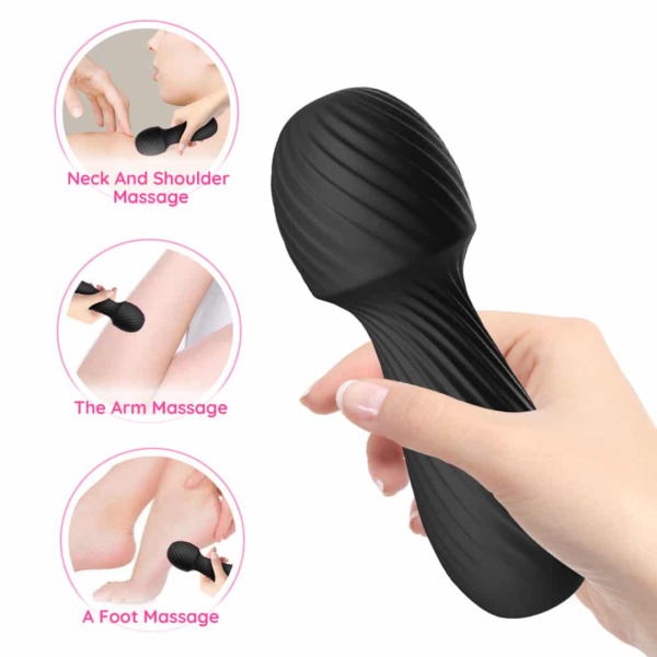 Mini Varinha Magica Flexível Recarregável - Wand Massager - Image 8