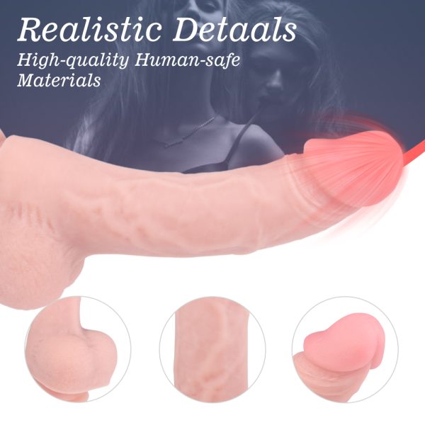 Pênis Realístico Com Ventosa E Escroto em Silicone Ultra Macio Baron-2 - Image 3