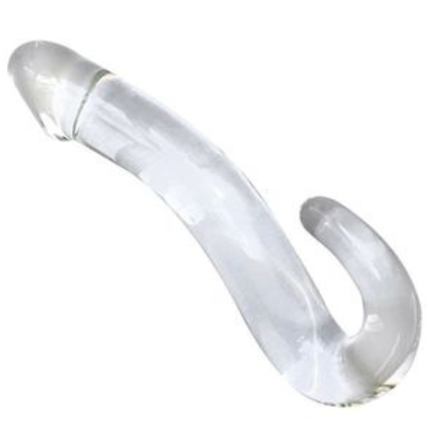 Penetrador Anal Forma de Pênis Ponto G Plug Anal Vidro 12×2,5Cm - Image 2