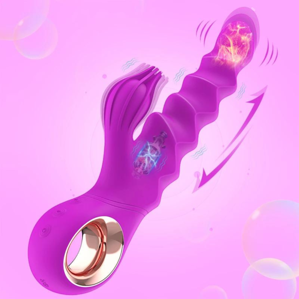 Vibrador Ponto G e Clitóris Rotativo Vai e Vem Aquecimento - Image 4