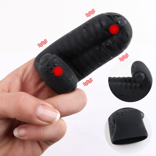 Vibrador Dedeira com Estimulador Clitoriano Bullet a Pilha - Image 6