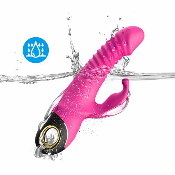 Vibrador Vai e Vem Rabbit Com Corpo Ondulado Recarregável - Image 3