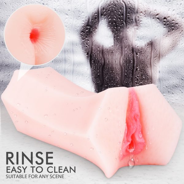 Masturbador Duplo Masculino Vagina e Anus em Silicone Selina - Image 6