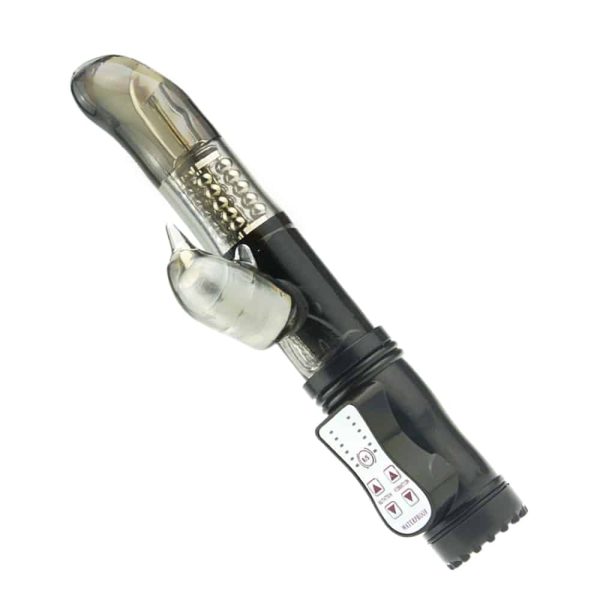Vibrador Rotativo Ponto G em Jelly Preto com 12 Velocidades - Image 2