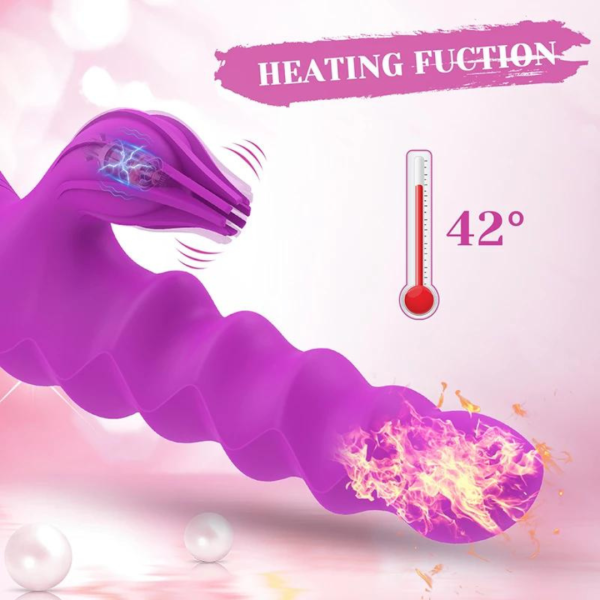 Vibrador Ponto G e Clitóris Rotativo Vai e Vem Aquecimento - Image 6