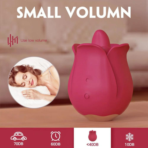 Vibrador Massageador de Clitoris Silicone língua Rosa Rose Pro 4 - Image 4