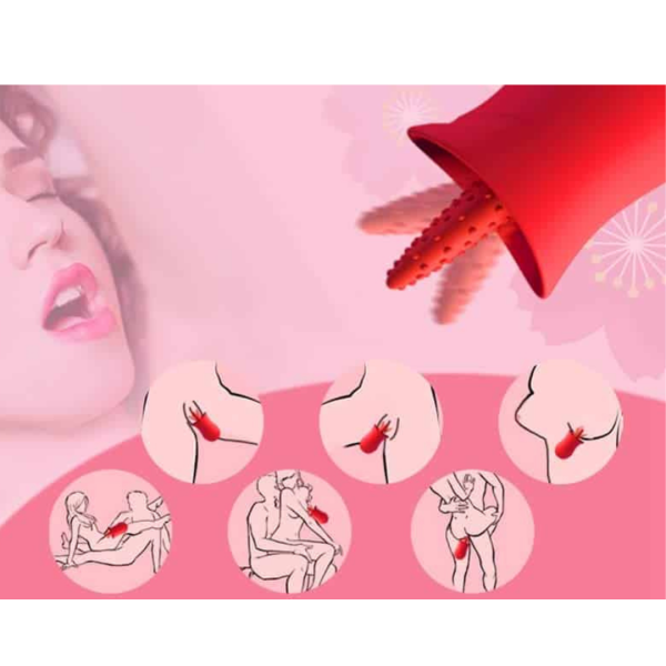 Vibrador Estimulador Língua Com 10 Velocidades Recarregável - Image 2