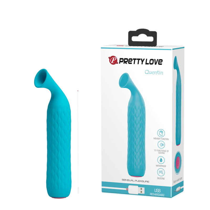 Mini Estimulador com 12 Modos de Sucção PRETTY LOVE Quentin