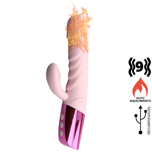 Vibrador c/ Aquecimento Estimulador de Clitóris Recarregável