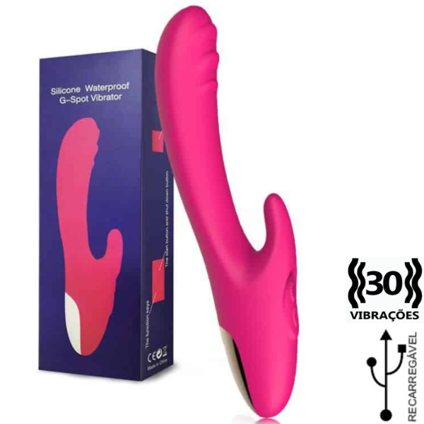 Vibrador Estimulador de Clitóris Recarregável c/ 30 Vibração