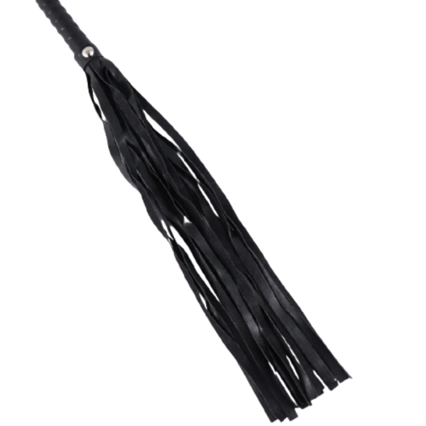 Chicote BDSM em Tiras Modelo Flogger na Cor Preta 60 cm - Image 2