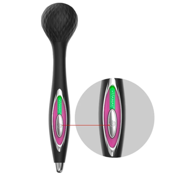 Vibrador Silicone Preto 12 Velocidades Estimuladora de Clitóris - Image 5