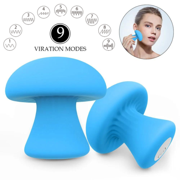 Massageador Vibrador Estimulador de Clitóris Mushroom Azul