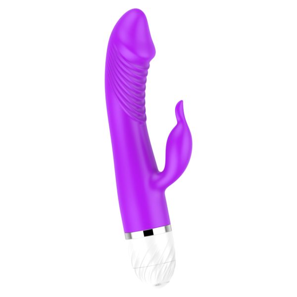 Vibrador com Estimulador de Clitóris Em Silicone - 19x3,2 CM - Image 3