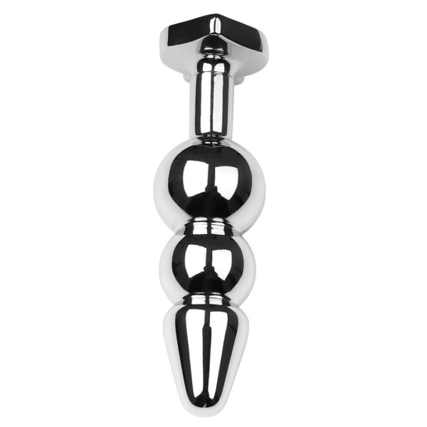 Plug Anal Ondulado Com Pedra Naipe Espadas 10 x 2,7 Cm - Image 3