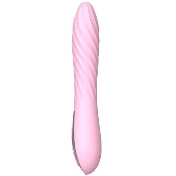 Vibrador Massageador Ponto G Espiral Rosa 12 Velocidades - Image 2