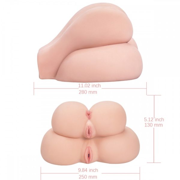 Masturbador em formato bumbum com 2 orifícios vagina e ânus - Image 3