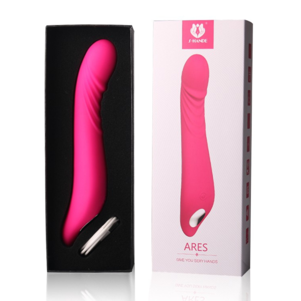 Vibrador Silicone Massageador de Ponto G ARES 9 Velocidades