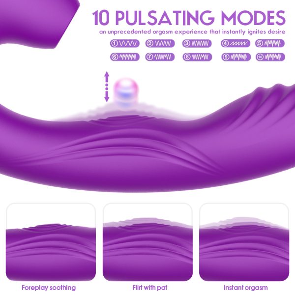 Vibrador Duplo Estimulador de Clitóris e PontoG Recarregável - Image 9