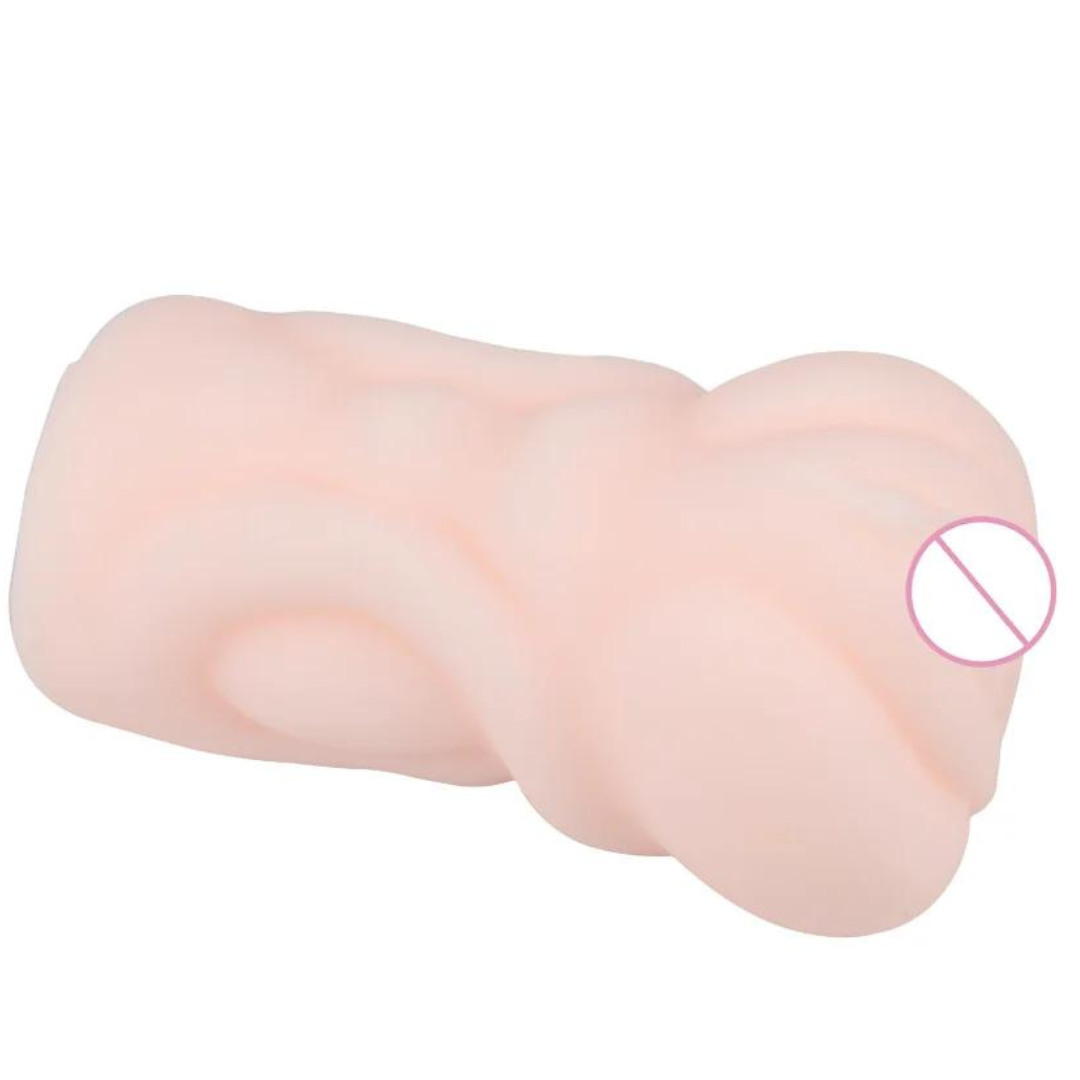Masturbador Duplo Masculino Vagina e Anus em Cyberskin - Imagem 4