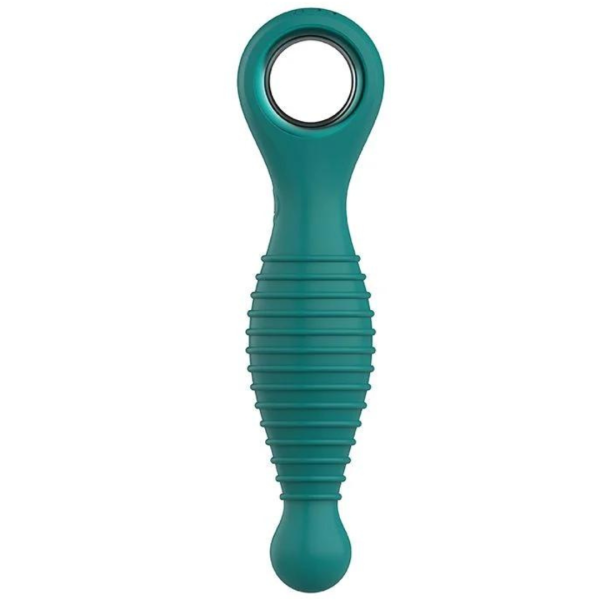 Plug Anal Com Vibrador Corpo Ondulado 12 Vibrações USB Xuanai - Image 6