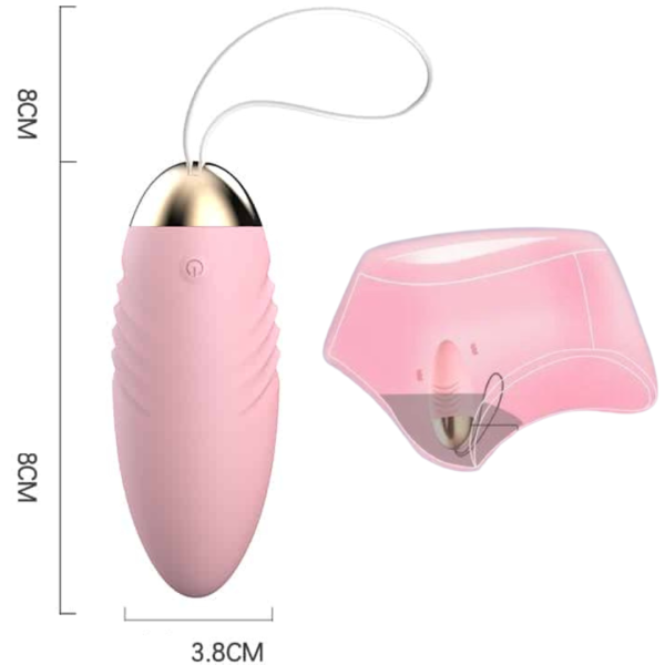 Vibrador Cápsula Rosa Recarregável com 10 Vibrações