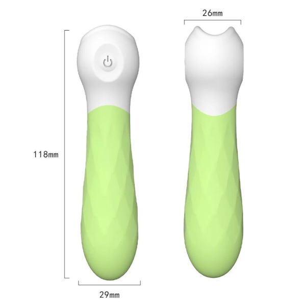 Vibrador Massageador De Clitóris Ponto G Verde 9 Vibrações - Image 4
