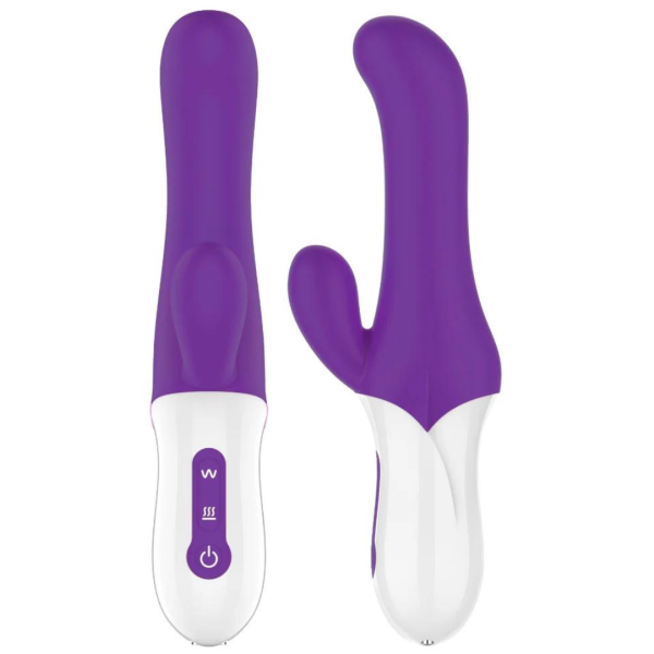 Vibrador Duplo Com Estimulador Ponto G e Clitóris 7 Velocidades
