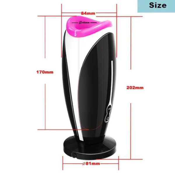 Masturbador Masculino Modelo Oral Com Vibrador 12 Velocidades Xuanai - Image 6