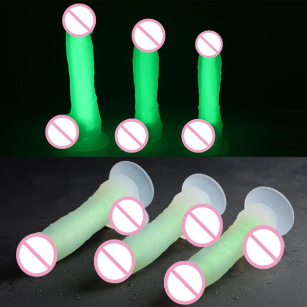 Prótese Realística Neon Verde em Silicone Liquido - 21x4CM - Image 3