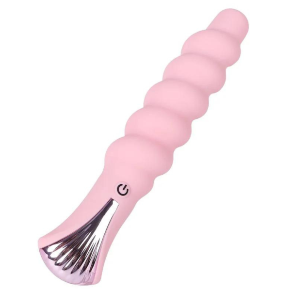 Vibrador Espiral Estimulador Ponto G Rosa Recarregável USB 12 Velocidades